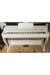 Adams Slm8835 Beyaz Digital Piyano Hammer Action Tuş 196 Polyfoni Tabure Dahil