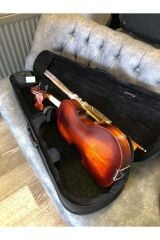 4/4 Mat Keman - Metot - Akort Cihazı - Nota Sticker - Keman Yastığı