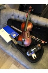 4/4 Mat Keman - Metot - Akort Cihazı - Nota Sticker - Keman Yastığı