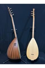 Kompozit Kısa Sap Uzun Sap  Bağlama Saz Kahverengi Kılıf Tezene Yedek Takım Tel