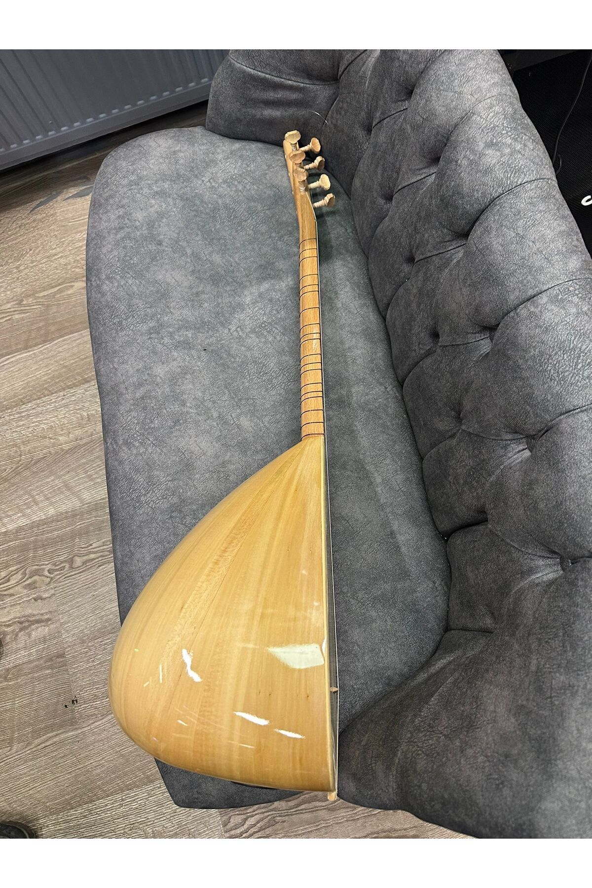 Kısa Sap Saz Bağlama Seti (Kılıf Yedek Tel Ve Tezene )