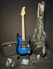 Elektro Gitar Seti 15w Amfi Stant Askı Kılıf Tuner Yedek Tel