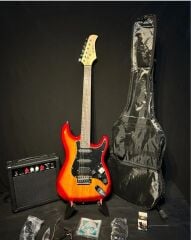 Elektro Gitar Seti 15w Amfi Stant Askı Kılıf Tuner Yedek Tel