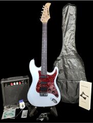 Elektro Gitar Seti 15w Amfi Stant Askı Kılıf Tuner Yedek Tel